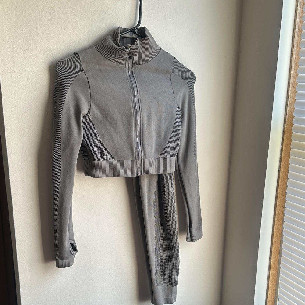 Love Nation Gray Bomber Jacket